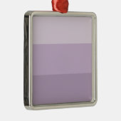 Paarse Ombre Striped Metalen Ornament (Rechts)