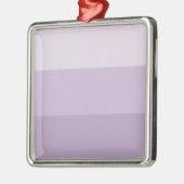 Paarse Ombre Striped Metalen Ornament (Links)