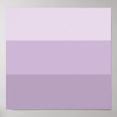 Paarse Ombre Striped Poster (Voorkant)