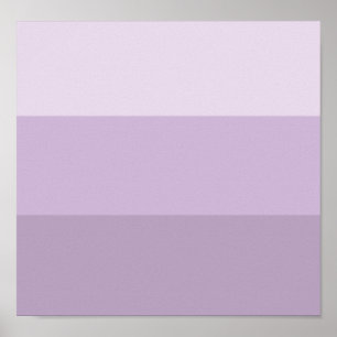 Paarse Ombre Striped Poster