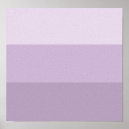 Paarse Ombre Striped Poster (Voorkant)