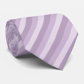 Paarse Ombre Striped Stropdas (Opgerold)