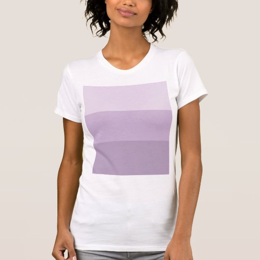 Paarse Ombre Striped T-shirt (Voorkant)