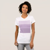 Paarse Ombre Striped T-shirt (Voorkant volledig)