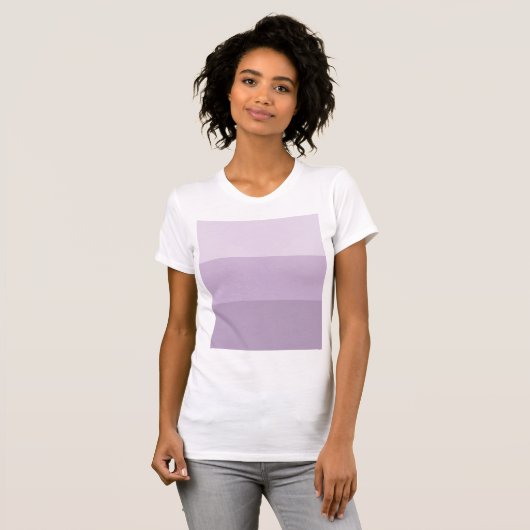 Paarse Ombre Striped T-shirt (Voorkant volledig)