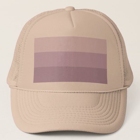 Paarse Ombre Striped Trucker Pet (Voorkant)