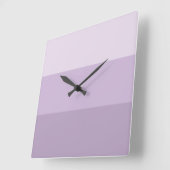 Paarse Ombre Striped Vierkante Klok (Hoek)