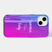 Paarse Ombre Summer Vibes iPhone Hoesje (Achterkant horizontaal)