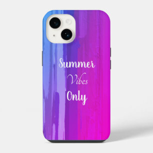 Paarse Ombre Summer Vibes iPhone 14 Hoesje
