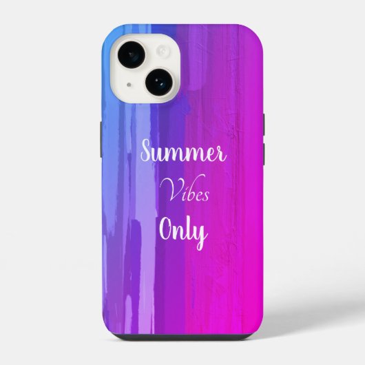 Paarse Ombre Summer Vibes iPhone Hoesje (Achterkant)