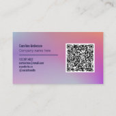 paarse ombre visitekaartje (Achterkant)