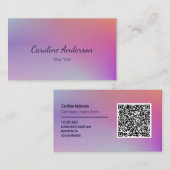 paarse ombre visitekaartje (Voorkant / Achterkant)