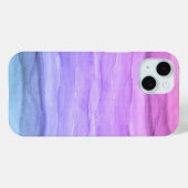 Paarse Ombre Waterverf Patroon Lagen Case-Mate iPhone Case (Achterkant (horizontaal))