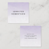 Paarse Ombre Waterverf | Visitekaartje (Voorkant / Achterkant)