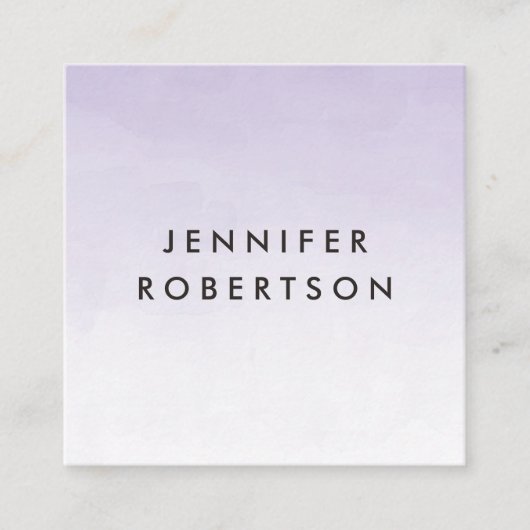 Paarse Ombre Waterverf | Visitekaartje (Voorkant)