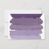 Paarse ombre waterverf Wil je mijn bruidsmeisje zi Kaart (Achterkant)