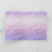 Paarse ombre wimpers glitter eenhoorn kaart (Binnen)