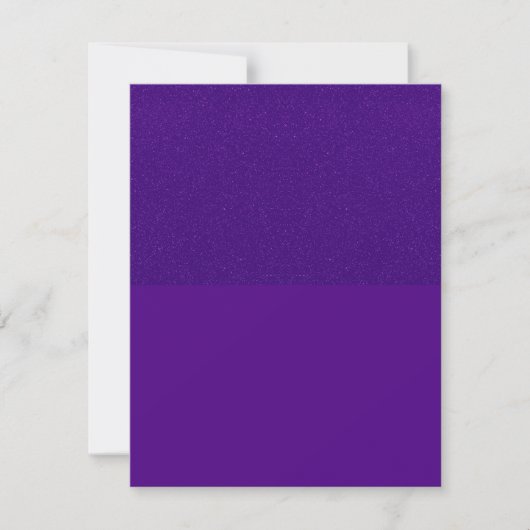 Paarse Omgekeerde Split-Tone Aangepaste Uitnodigin Kaart (Voorkant)
