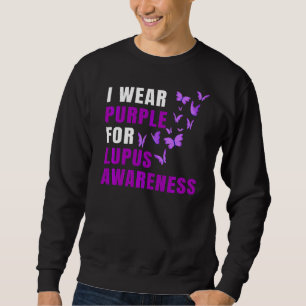 Paarse Omhoog voor Lupus Awareness Maand Paarse Ma Trui