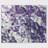 Paarse ondergrond van Hydrangea Cadeaupapier (Vlak)