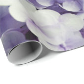 Paarse ondergrond van Hydrangea Cadeaupapier (Rol Hoek)