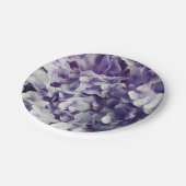 Paarse ondergrond van Hydrangea Papieren Bordje (Gekanteld)