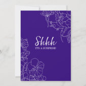 Paarse onderneming 80e verjaardag kaart (Achterkant)