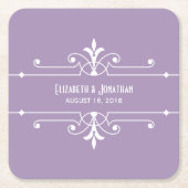 Paarse Onderzetters voor Fancy sierpapier (Voorkant)