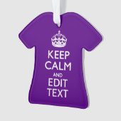 Paarse ongelukken houden kalm en Jouw tekst gemakk Ornament (voorkant)