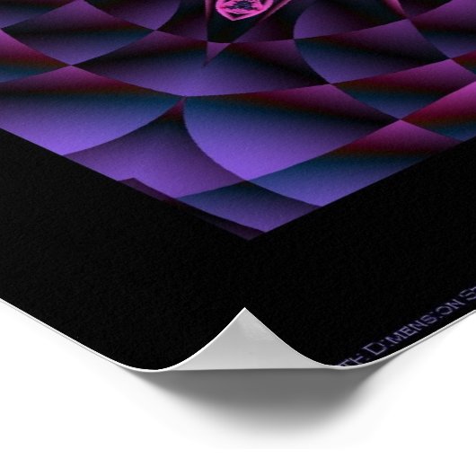 Paarse ontvouwen poster (Hoek)