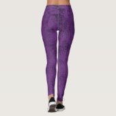 Paarse ontwerper Leggings vrouwen (Achterkant)