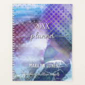 Paarse ontwerper voor leerkrachten planner (Voorkant)