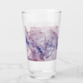 Paarse ontworpen drinkglas glas (Achterkant)