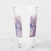 Paarse ontworpen drinkglas glas (Links)