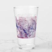 Paarse ontworpen drinkglas glas (Voorkant)