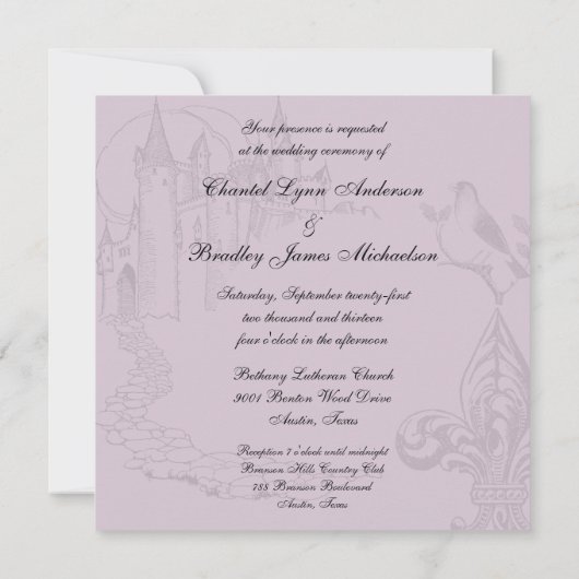  Paarse onvoorwaardelijke liefdesweddenschap uitno Kaart (Achterkant)