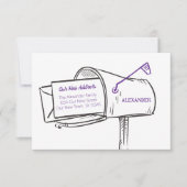 Paarse onze nieuwe adresmailbox verplaatsen (Voorkant)