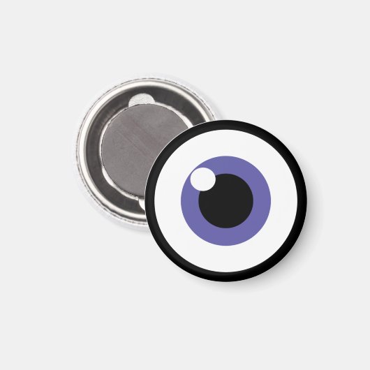 PAARSE OOG MAGNEET (Voorkant / Achterkant)