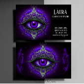 Paarse Oog Mandala Helderziend Psychisch Visitekaartje