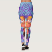 Paarse Oorlog Craft Karakter Sterkte Leggings (Achterkant)