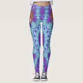 Paarse Oorlog Craft Karakter Sterkte Leggings (Voorkant)