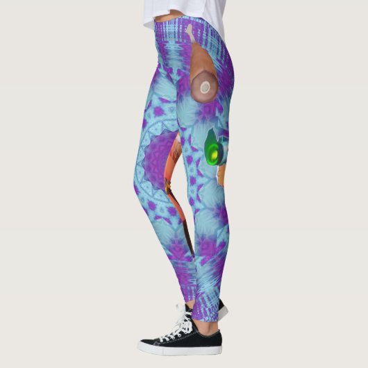 Paarse Oorlog Craft Karakter Sterkte Leggings (Links)