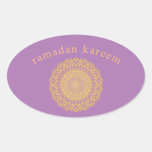 paarse oosterse ornament ramadan kareem sticker
