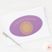paarse oosterse ornament ramadan kareem sticker (Envelop)