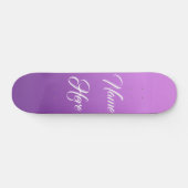 Paarse op maat gemaakte skateboard (Horizontaal)