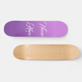 Paarse op maat gemaakte skateboard (Horizontaal)