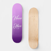 Paarse op maat gemaakte skateboard (Voorkant)