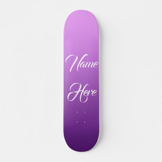 Paarse op maat gemaakte skateboard (Voorkant)