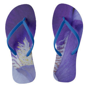 Paarse op maat gemaakte volwassene, slanke bandjes teenslippers