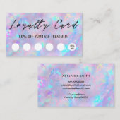paarse opaal geïnspireerde textuur loyalty card visitekaartje (Voorkant / Achterkant)